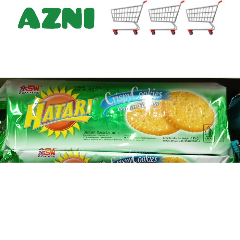 

HATARI CRISPY COOKIES LEMON 115 GRAM