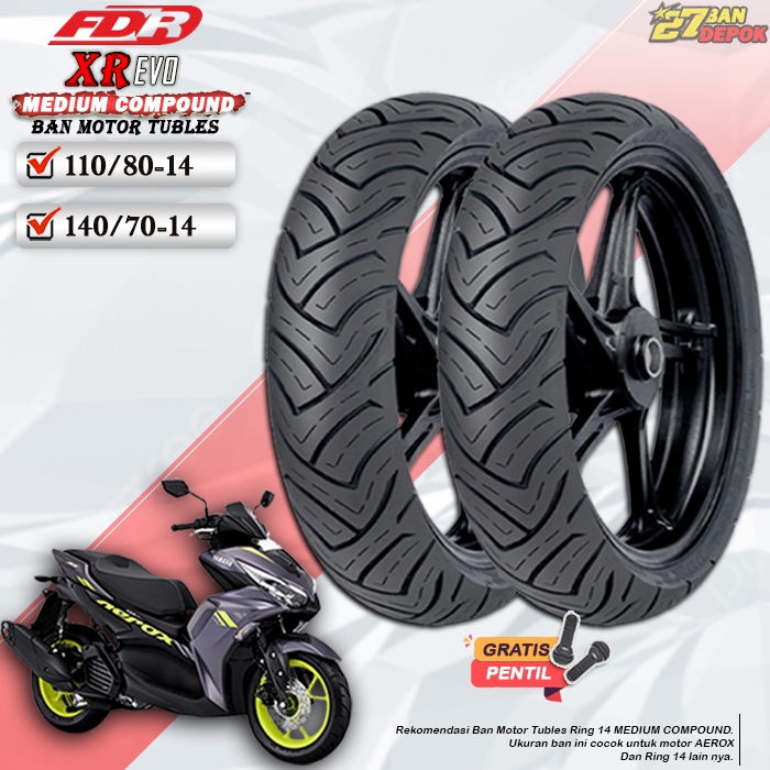 Ban Motor FDR XR EVO Ring 14 Tubles Ban Motor Tubeless AEROX Ring 14 Tubles