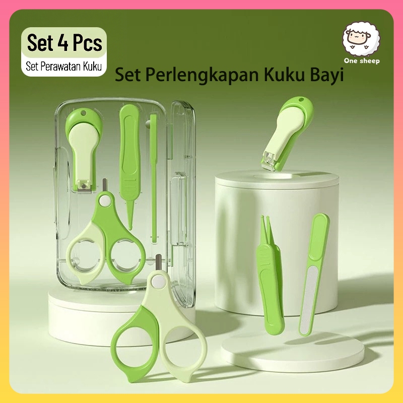 Gunting Kuku Bayi Set 4 In 1 Manicure Kuku Anak Nail Clipper Baby J468