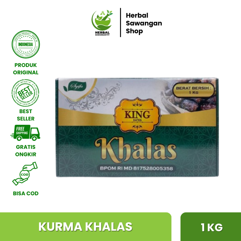 

Kurma Khalas King 1kg | Khalas King Syifa | Kurma Premium Kemasan 1 Kg