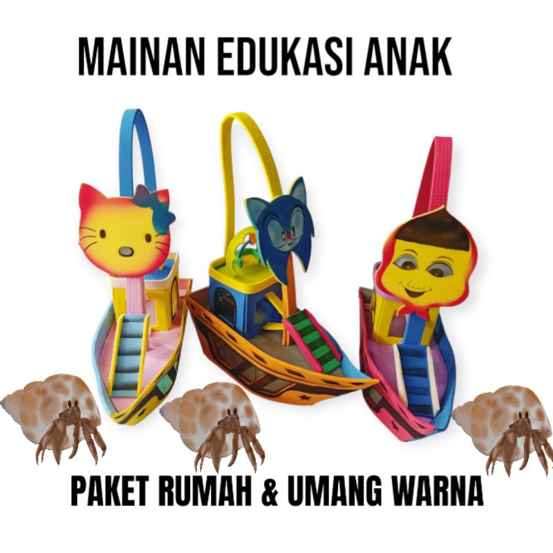 paket rumah kapal Umang Umang warna lengkap