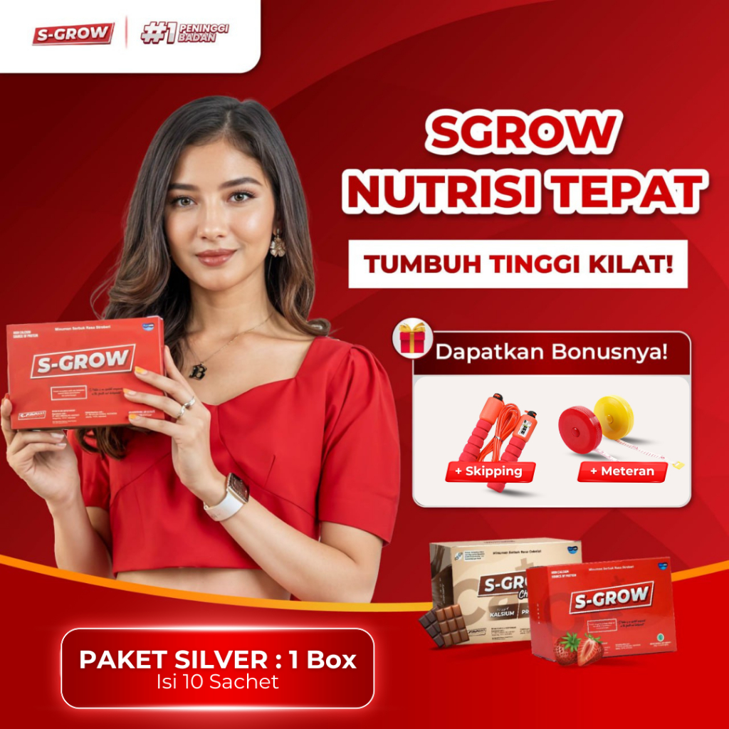 

S-GROW Peninggi Badan Terbaik Untuk Remaja dan Dewasa 1 Box