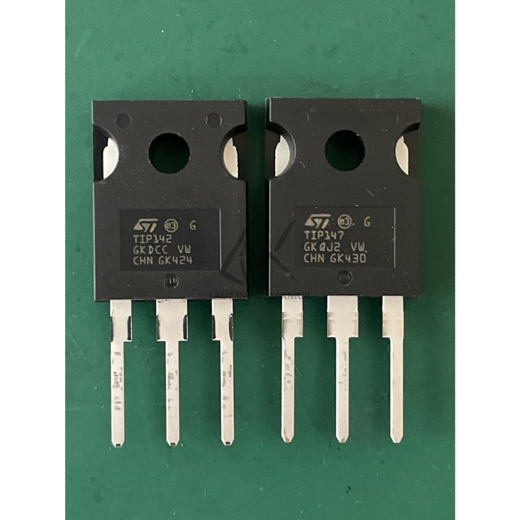 TIP142 TIP147 ORIGINAL TRANSISTOR TIP 142  TIP 147 ASLI ORI MERK ST 1SET TIP142 TIP147 ups stabilize