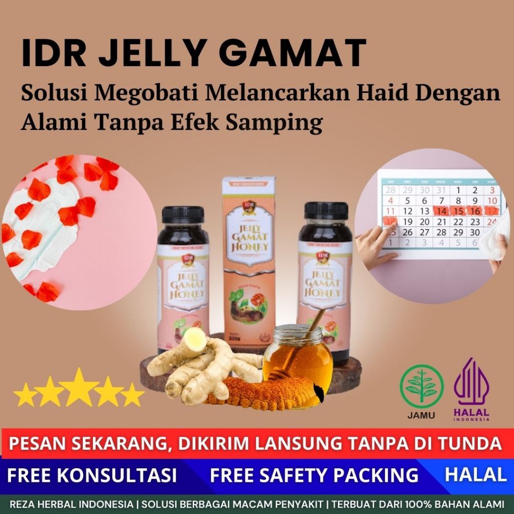 Obat Melancarkan Haid - IDR Jelly Gamat - Testimoni Terbukti 100 %