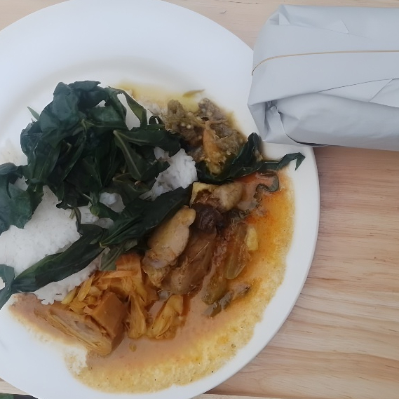 

Paket Nasi Padang Nasi Bungkus Ati Ampela Gulai + Es Teh Jumbo