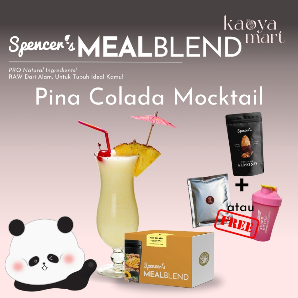 

Spencer's Mealblend Multigrain Pina Colada Mocktail - Meal Replacement Solusi Langsing Alami