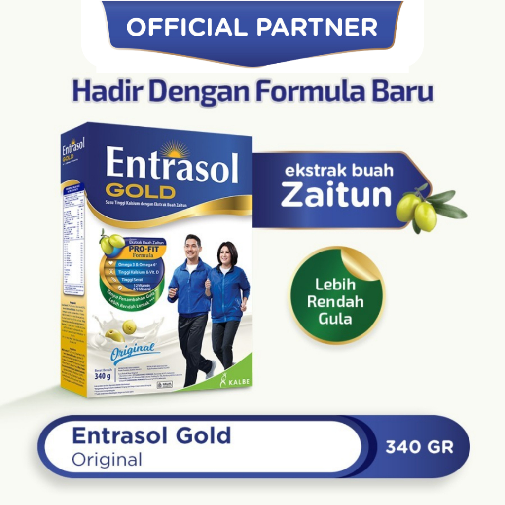 

ENTRASOL GOLD SUSU DEWASA UNTUK MENJAGA KESEHATAN DAN DAYA TAHAN TUBUH 340 GR RASA ORIGINAL/TAWAR