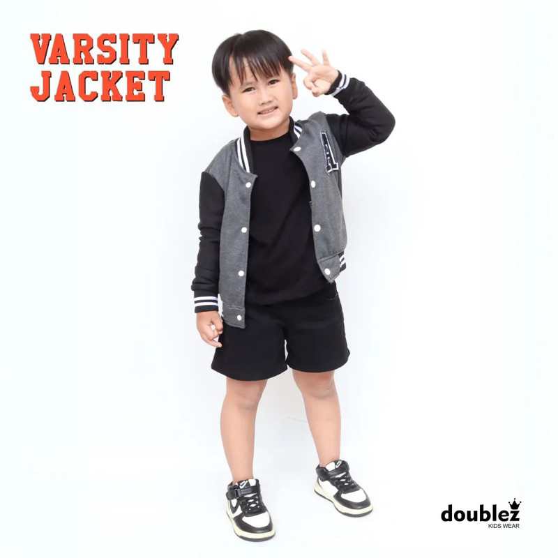 Jaket anak- Jaket varsity Doublez-Jaket anak murah-Jaket varsity keren- Jaket anak murah- Jaket vars