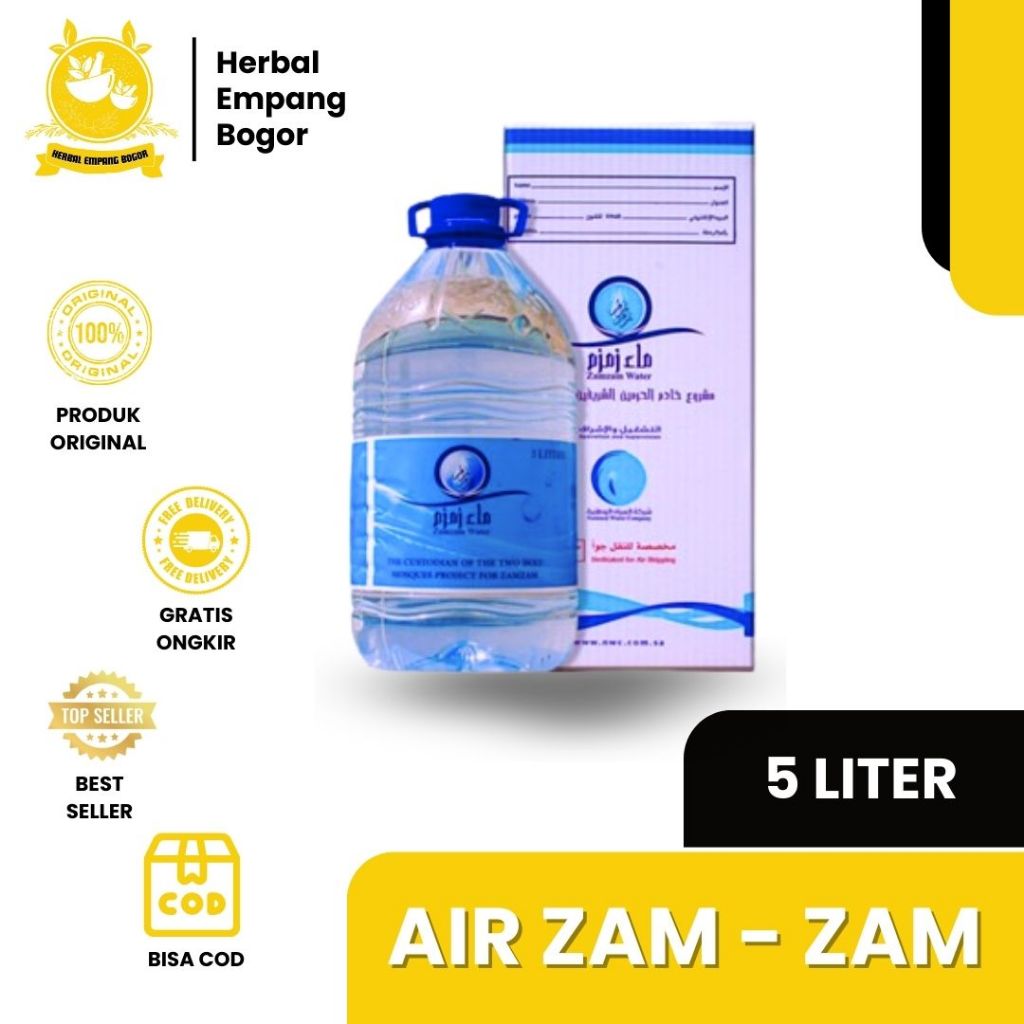 

Air Zam Zam 5L 100% Asli Original oleh-oleh Haji dan Umroh Non Bercode