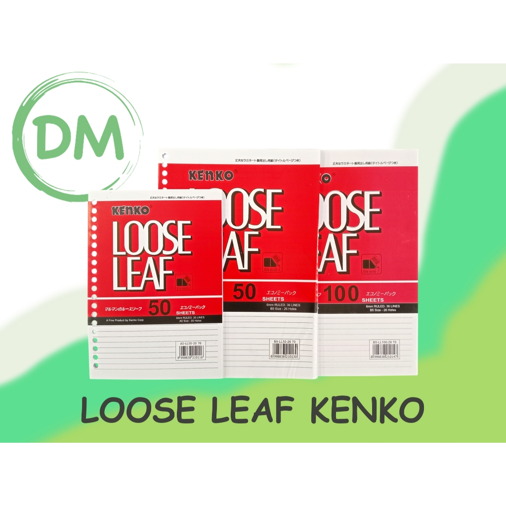 

KENKO LOOSE LEAF GARIS A5 B5