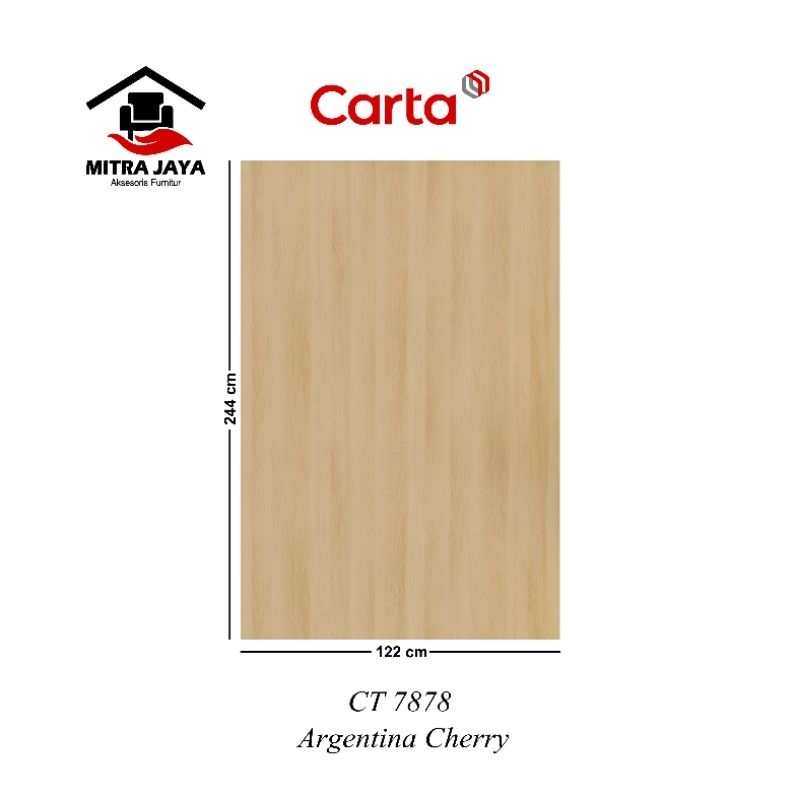 HPL Carta CT 7878T Carta HPL Argentina Cherry CT7878T CARTA Hpl Pelapis Kayu Tipe Ct7878t