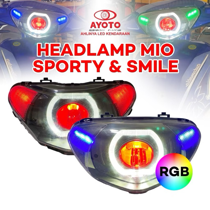 LAMPU BILED RGB AYOTO MIO SPROTY & MIO SMILE PLUG AND PLAY