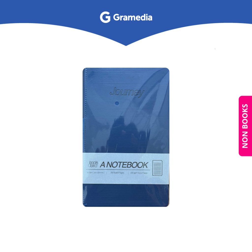

Gramedia Depok - BOOKS&BIND NB METALLIC HC W/ PENLOOP A5-SLIM BLUE