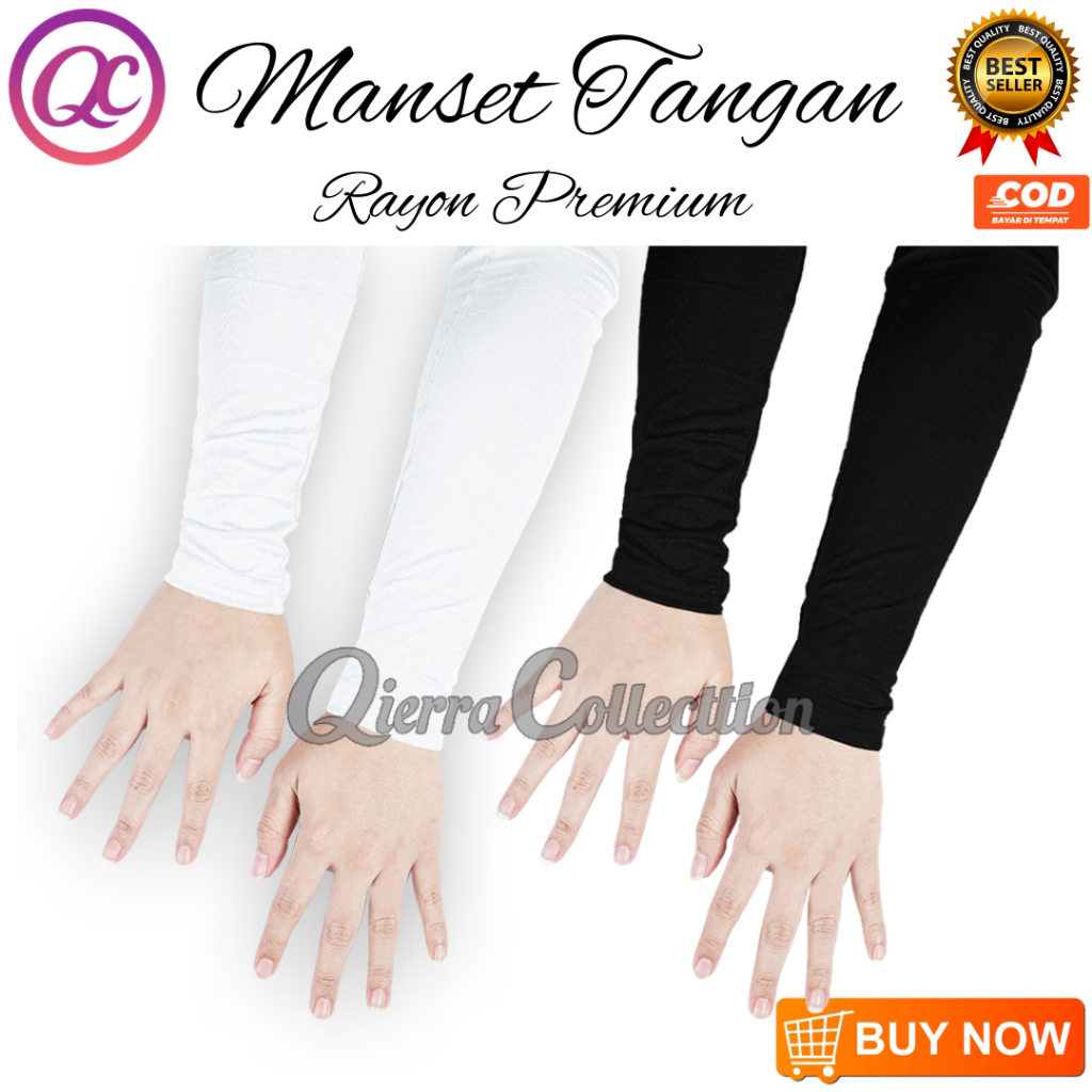 Handsock Arm Sleeve Manset Tangan Panjang Wanita Polos Warna Kulit Bahan Rayon Spandek Kaos Daleman 