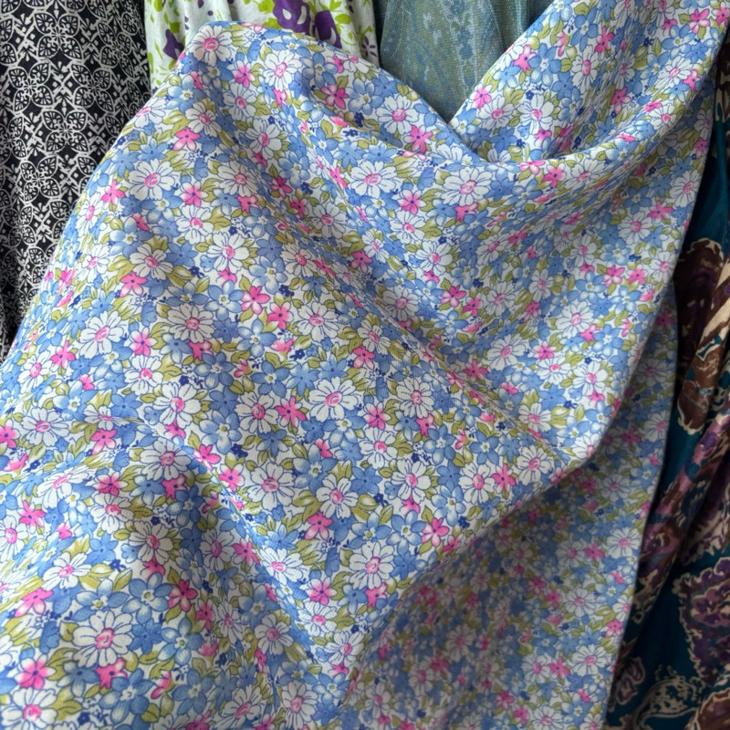 kain Sifon premium - kain chiffon motif premium - kain sifon motif bunga - kain bahan kebaya - kain 