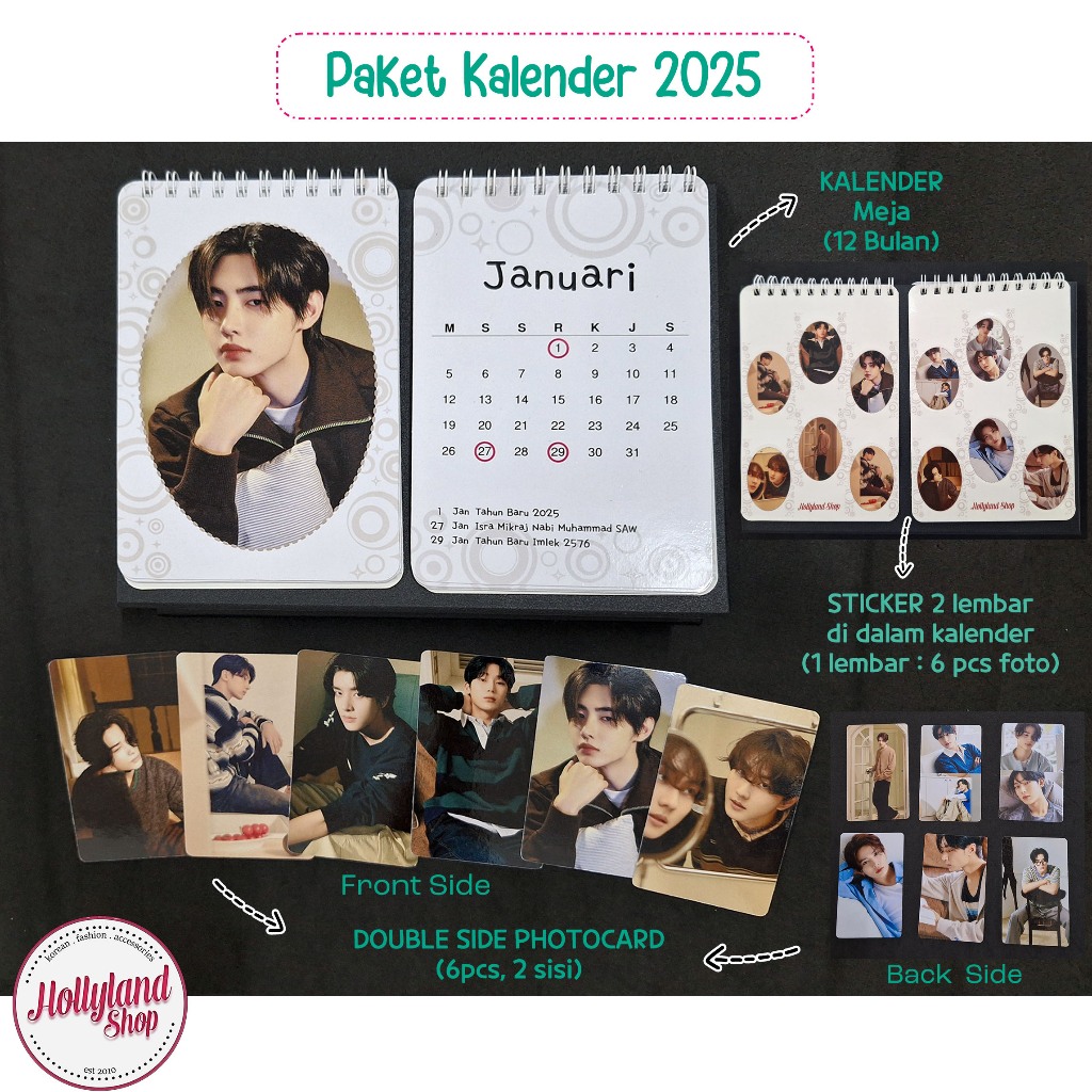 

Paket Kalender 2025 CUSTOM (Baca deskripsi Produk) nct dream WISH enhypen newjeans aespa t x t stray kids unofficial