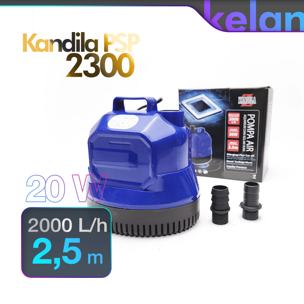KANDILA PSP 2300 Z Pompa Aquarium Kolam 2000 Lph