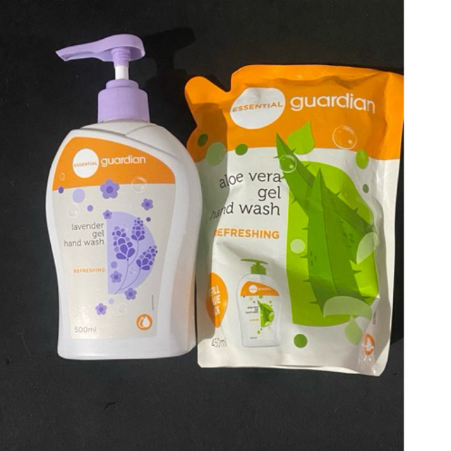 [Bundle] Guardian Lavender Gel Hand Wash 500ml + Refill Aloa Vera Gel 450ml