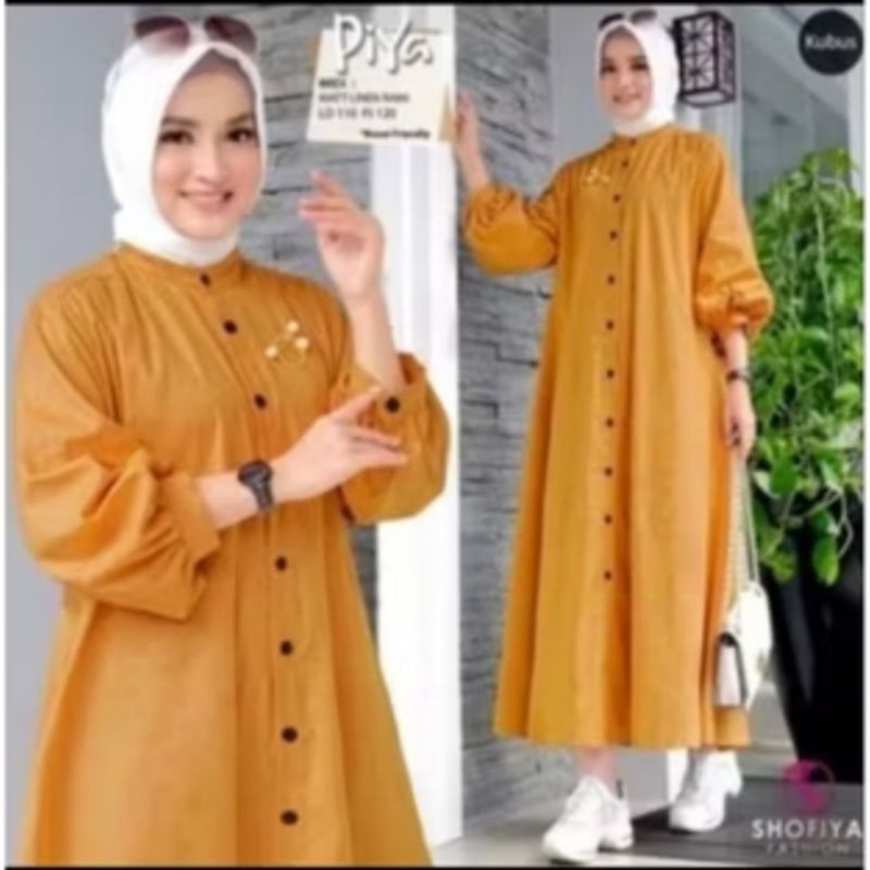 GAMIS FULL KANCING TERBARU 2024/GAMIS KANCING FULL DEPAN/GAMIS TERBARU