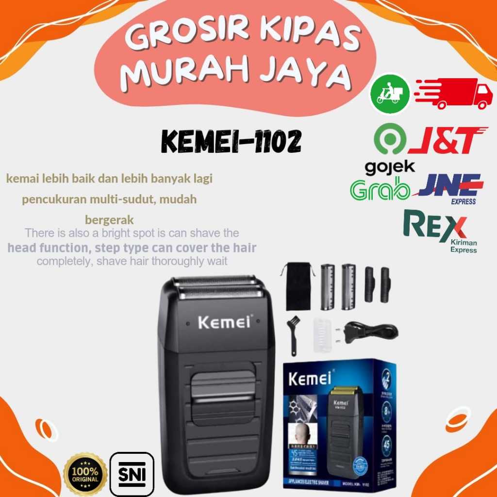 Kemei-1102 Alat Cukur Portable Multi-Sudut
