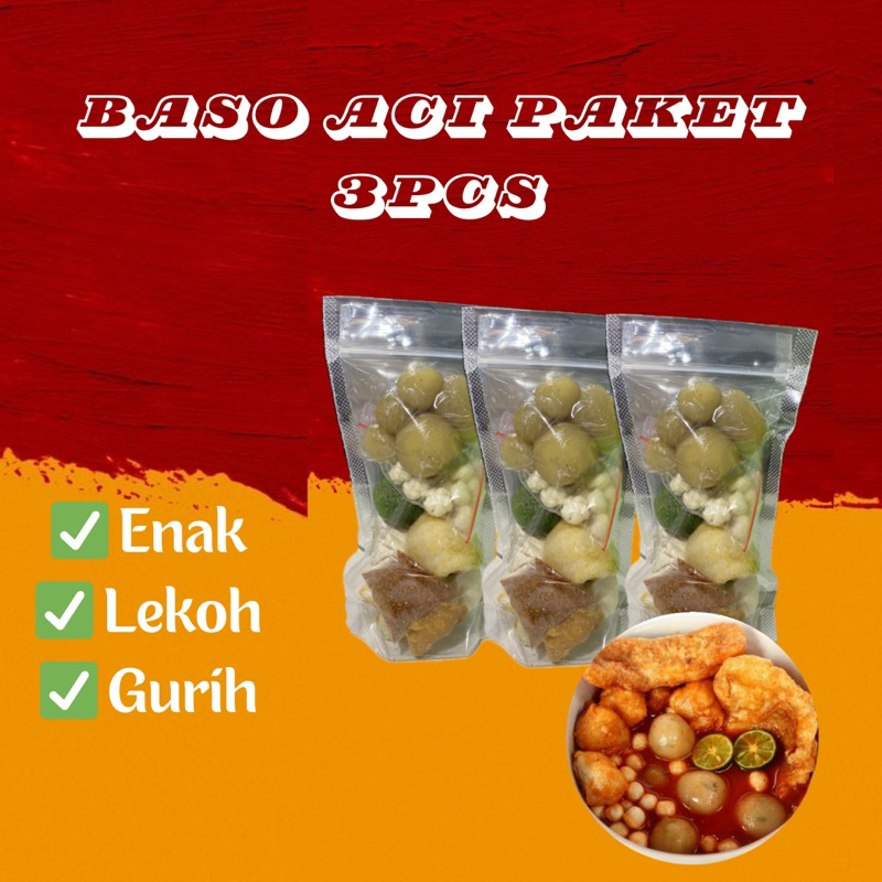 

Baso aci isi ayam paket hemat 3pcs lebih murah || isian ayam original
