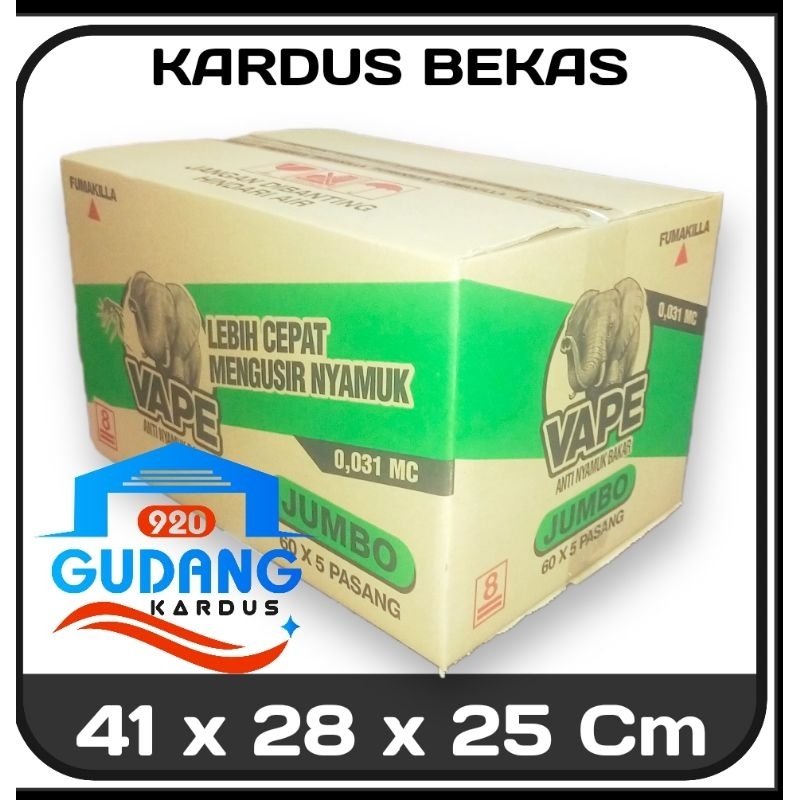 

KARDUS BEKAS UKURAN 41 x 28 x 25 Cm