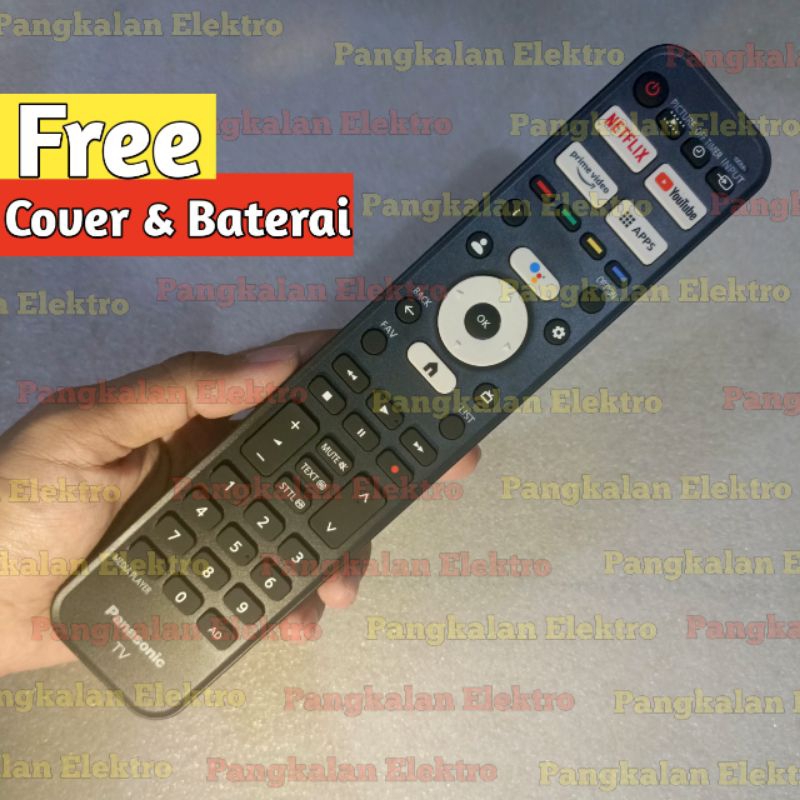 REMOTE PANASONIC GOGLE TV ASLI ORIGINAL FREE COVER FREE BATU BATERAI AAA RC731P MODEL AN5402C 0TL 00