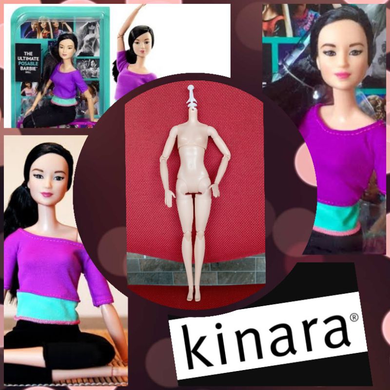 Body Barbie MTM Yoga Purple Preloved Original Mattel