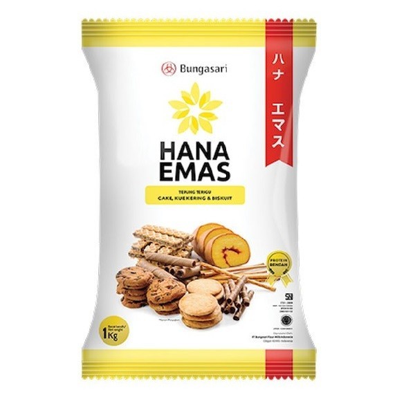 

tepung terigu hana emas 1 kg