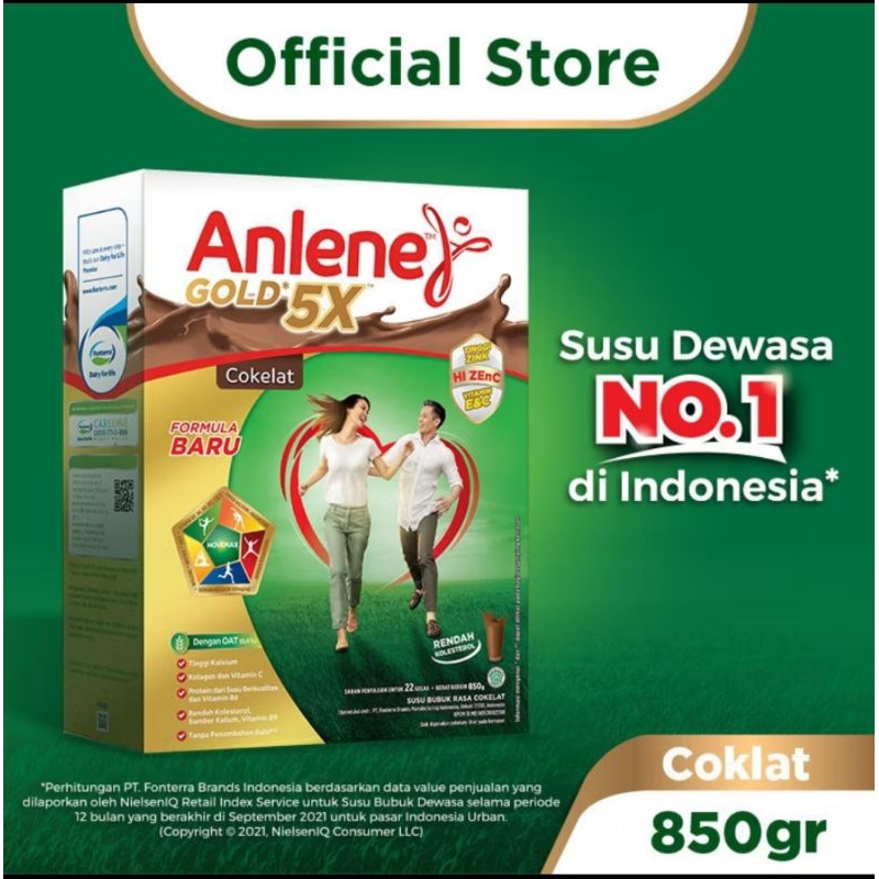 

Anlene Gold 5x 850 g gr gram susu bubuk tinggi kalsium untuk otot sendi tulang