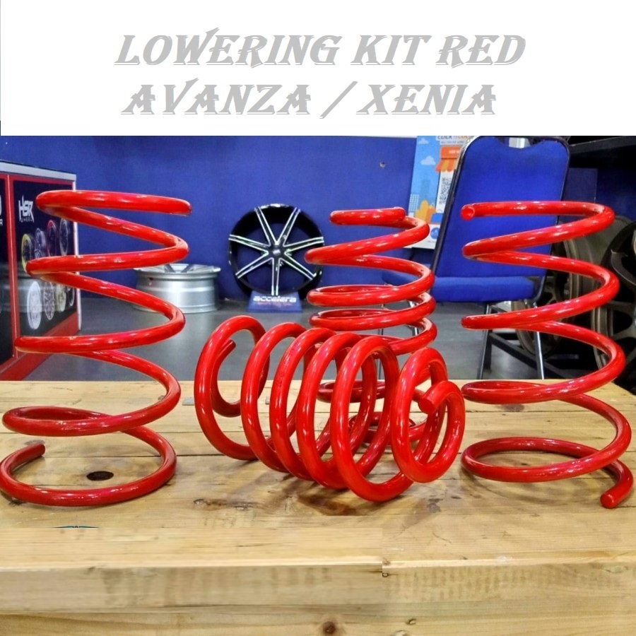 PER MOBIL CEPER UNTUK MOBIL XENIA AVANZA / LOWERING KIT RED HSR AVANZA XENIA LAMA