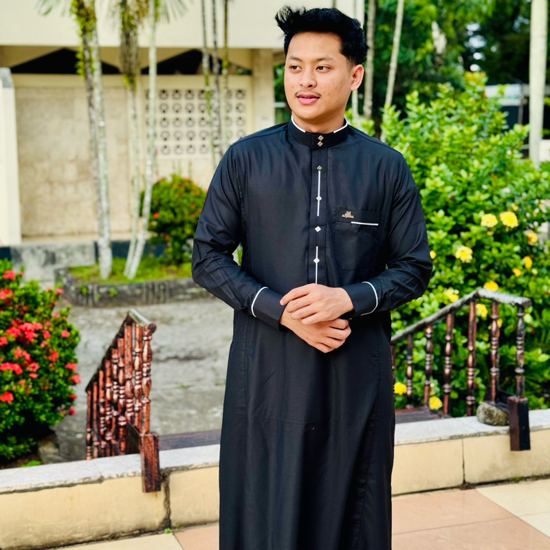 Al Fadhil Aqlan Gamis Jubah Pria Dewasa Lengan Panjang
