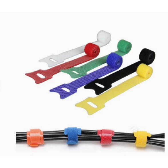 

Tali VELCRO STRAP PENGENCANG Kabel Perapih Pengikat Perekat Kabel Tis Ties Management Cable Organizer Multifungsi