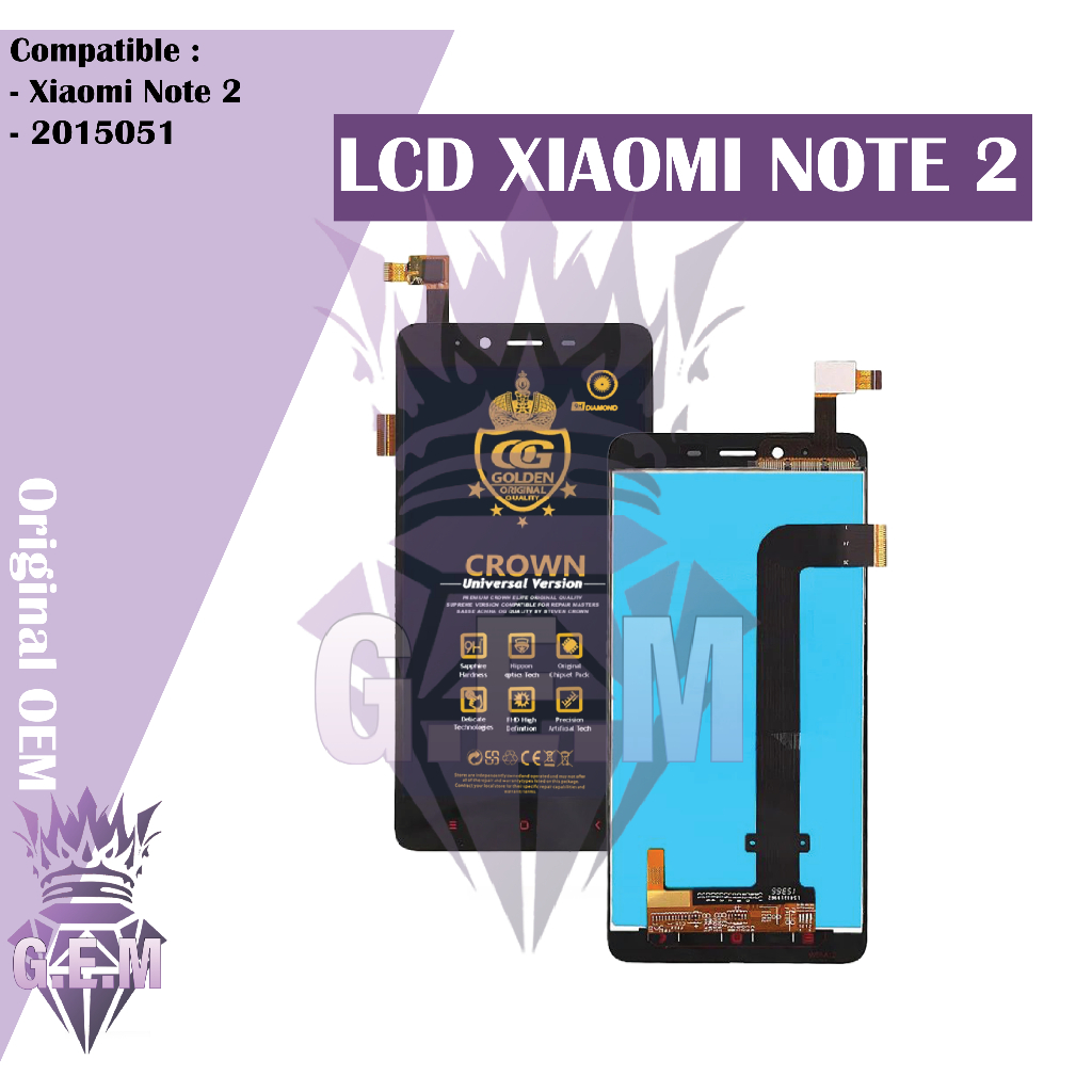 LCD FULLSET XIAOMI REDMI NOTE 2 ORIGINAL COMPLETE