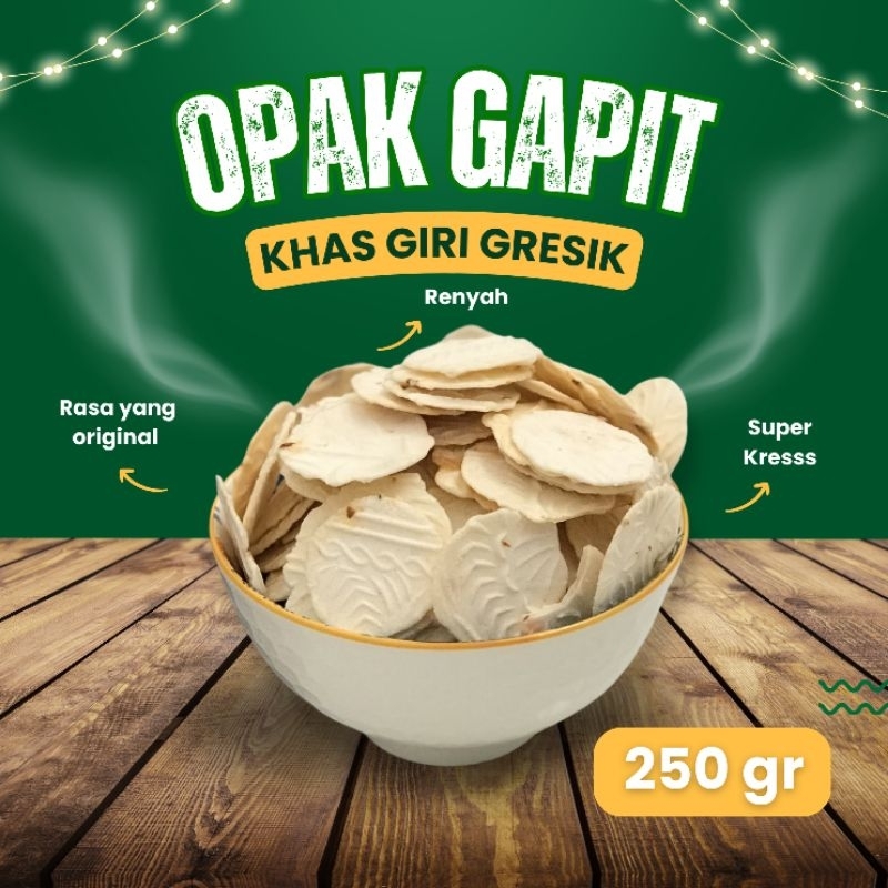 

Opak jepit pedas khas Giri, Gresik | Opak gurih | Opak pedas | Opak gapit | Opak koin