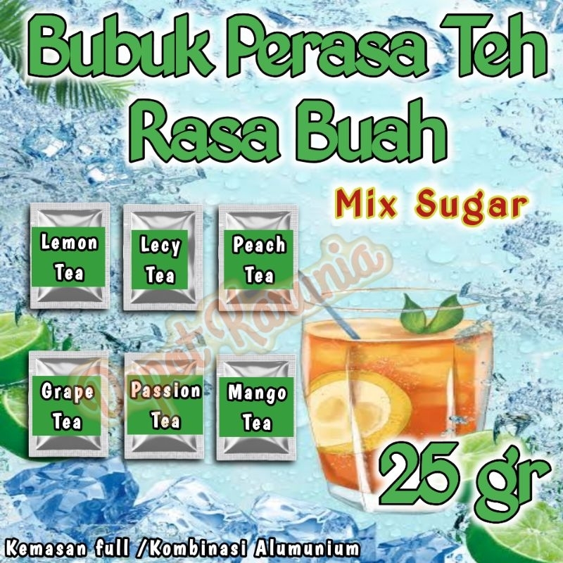 

Serbuk Perasa Teh 25gr Mix Sugar Bubuk Perasa Minuman Teh Kekinian