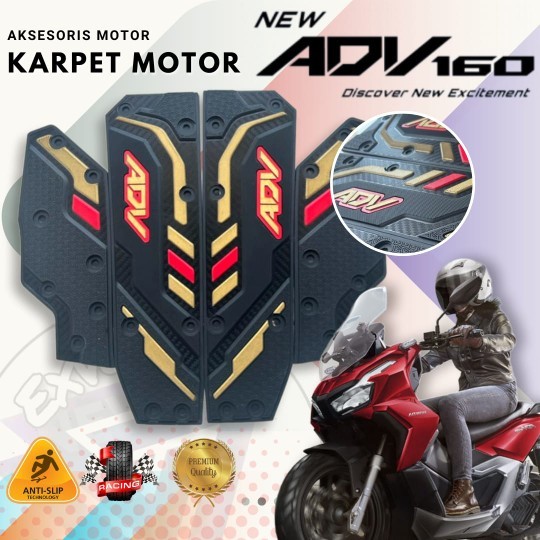 Karpet Motor Honda ADV 160 / Pijakan Kaki Motor  ADV 160