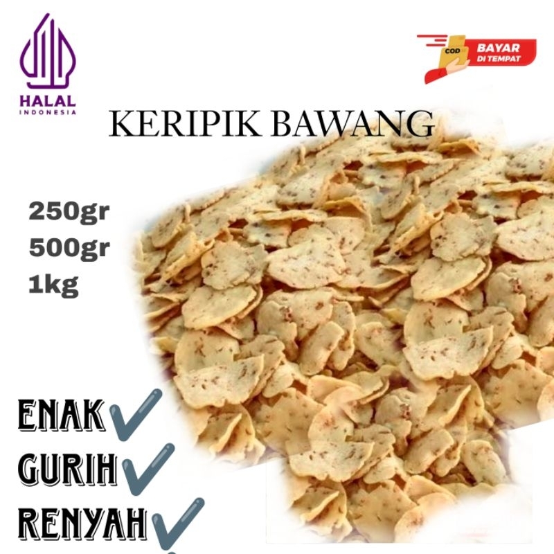 

Keripik Bawang Gurih Kemasan Besar || Bayar Ditempat