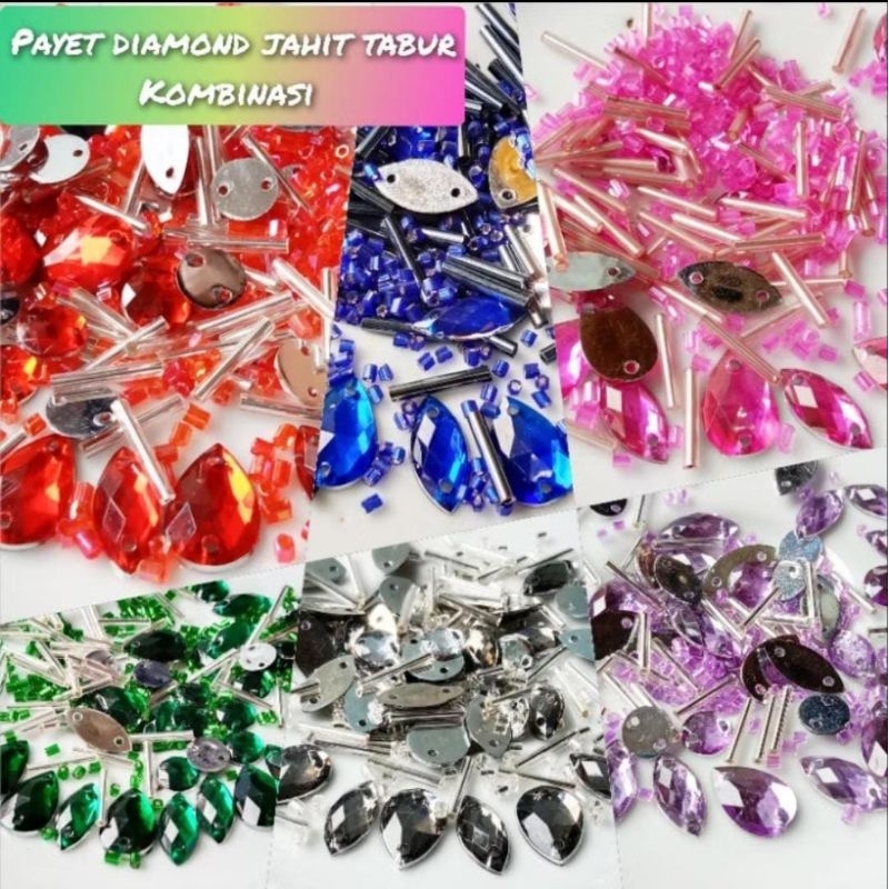 PAYET DIAMOND JAHIT KOMBINASI MOTIF