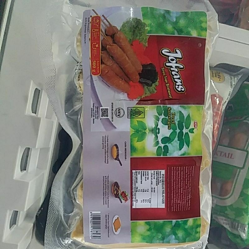 

JOFRANS Jofrans Sosis Sapi Bratwurs BAKAR mini 500 gram