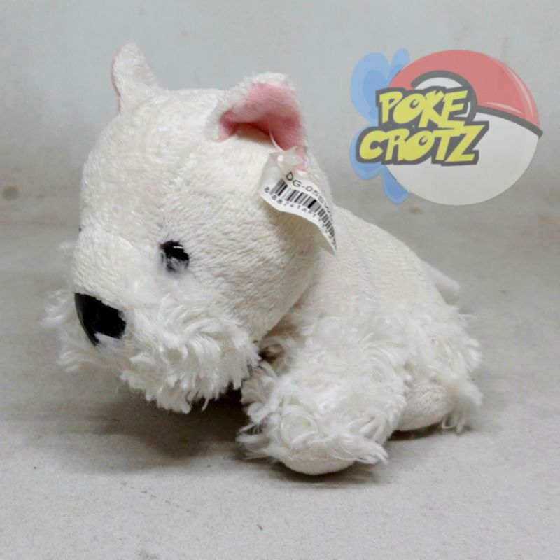 Boneka anjing dog schnauzer branco kecil bowwow plush 11 cm