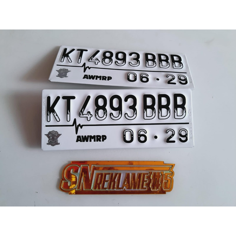 plat nomor baut tanam, plat nomor tebal, plat nomor lapis plat acp, plat nomor baut tanam, plat nomo