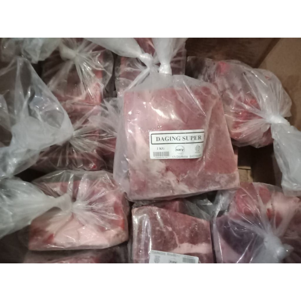 

Daging sapi super kualitas rendang pelastik kemas 1 kg