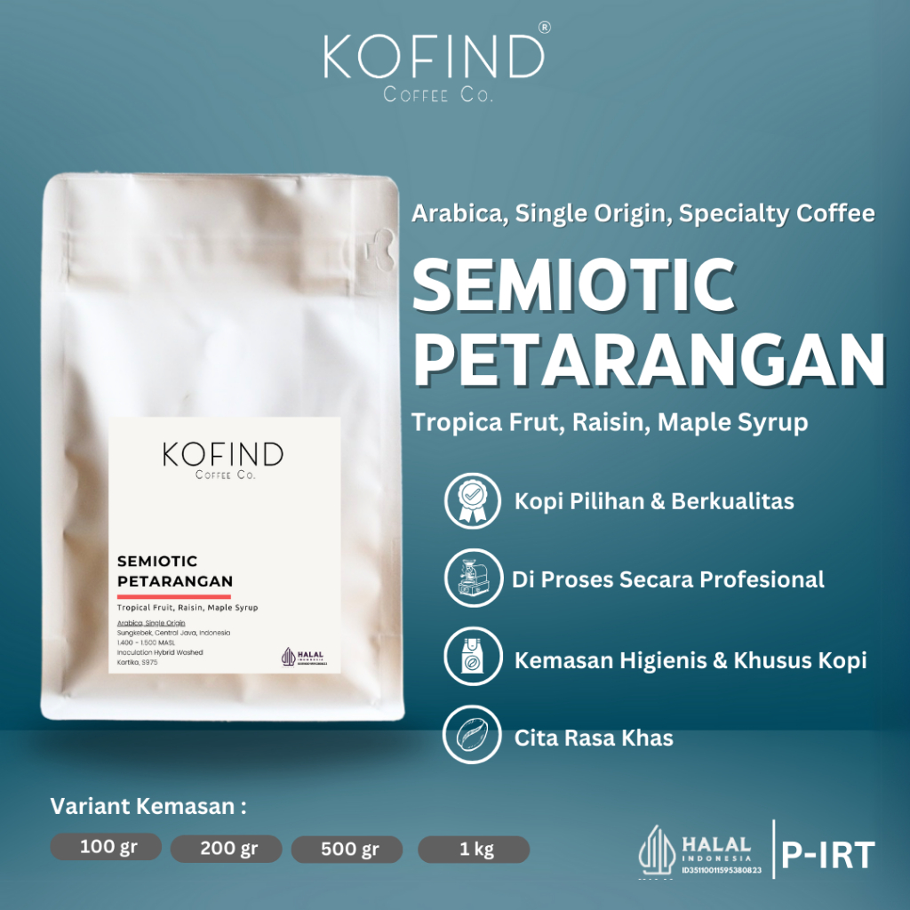 

Biji Kopi Semiotic Petarangan Arabica Specialty Coffee Manual Brew