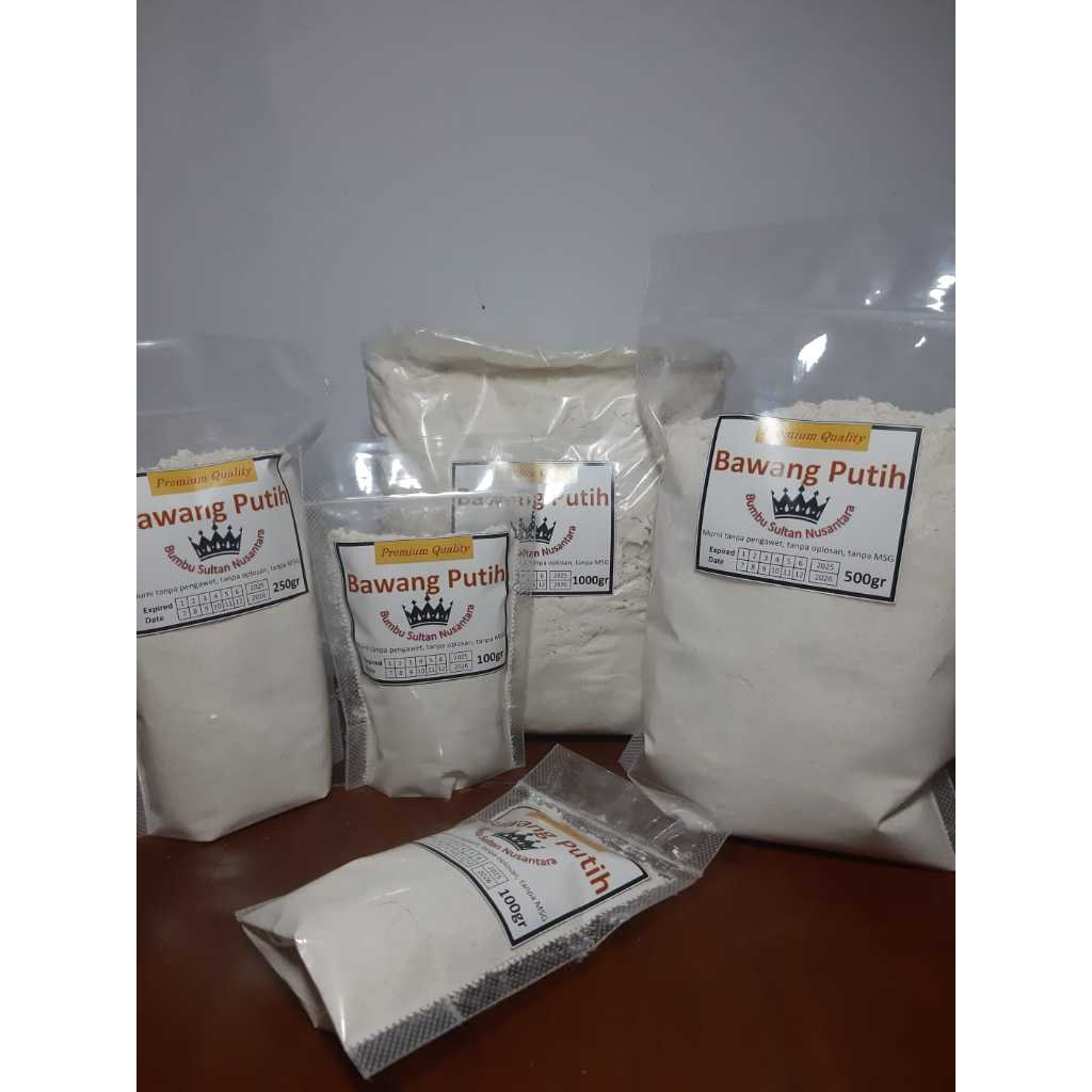 

Bumbu bubuk BAWANG PUTIH merek BSN