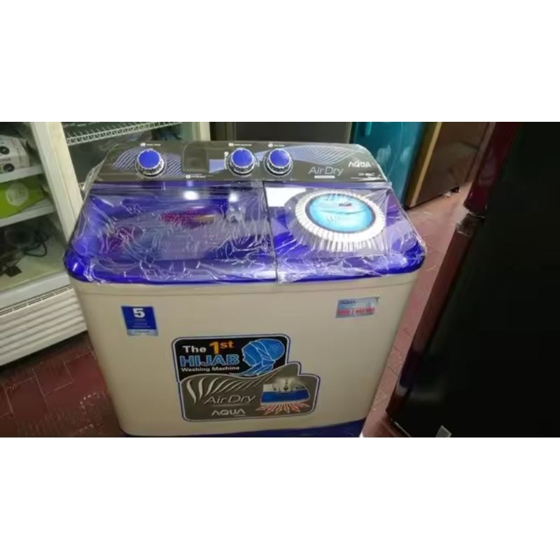 Mesin Cuci AQUA Japan QW-750XT | 2 tabung 7 kg QW750XT QW750 XT hijab