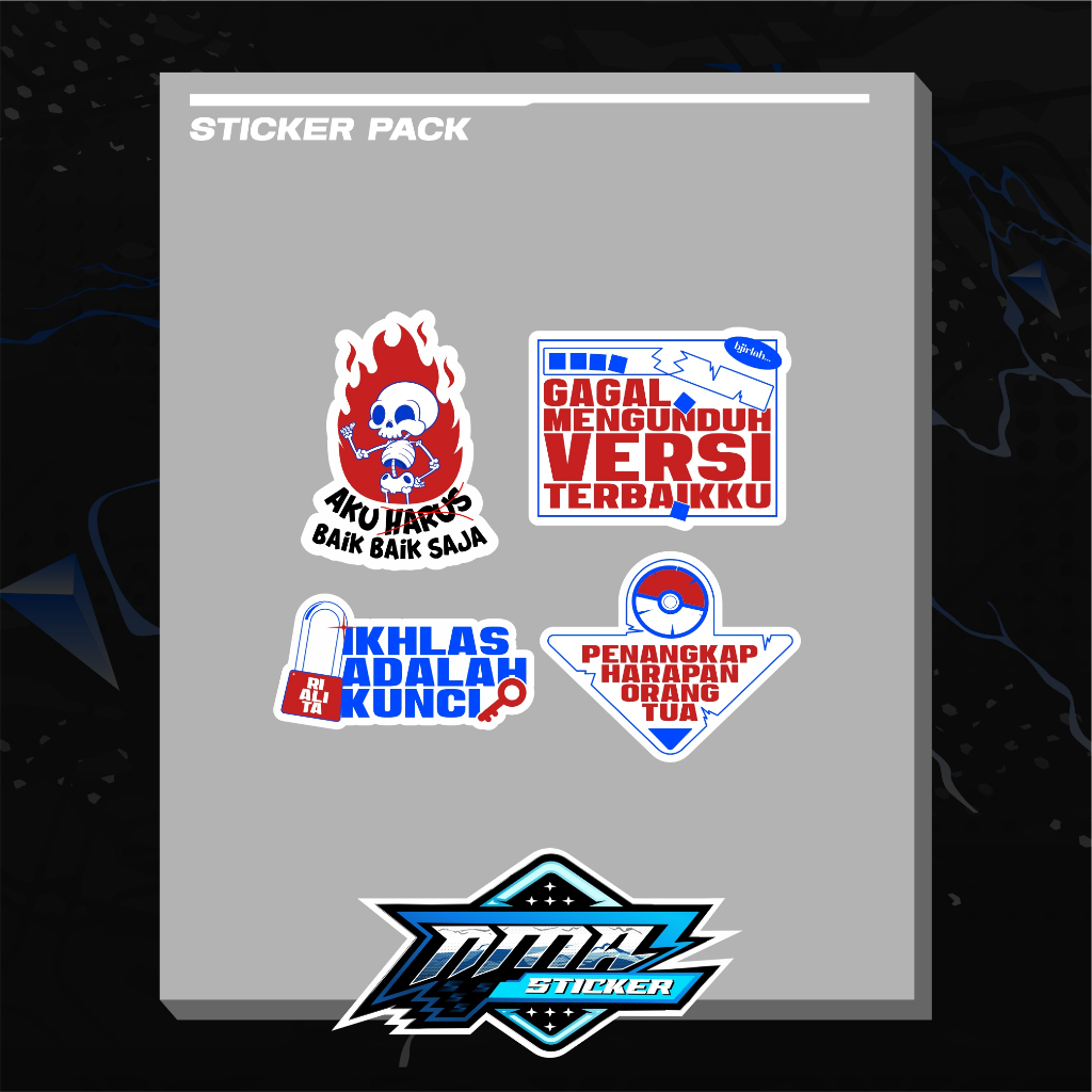 

STICKER PACK KATA KATA MOTIVASI CUTTING WATERPROOF