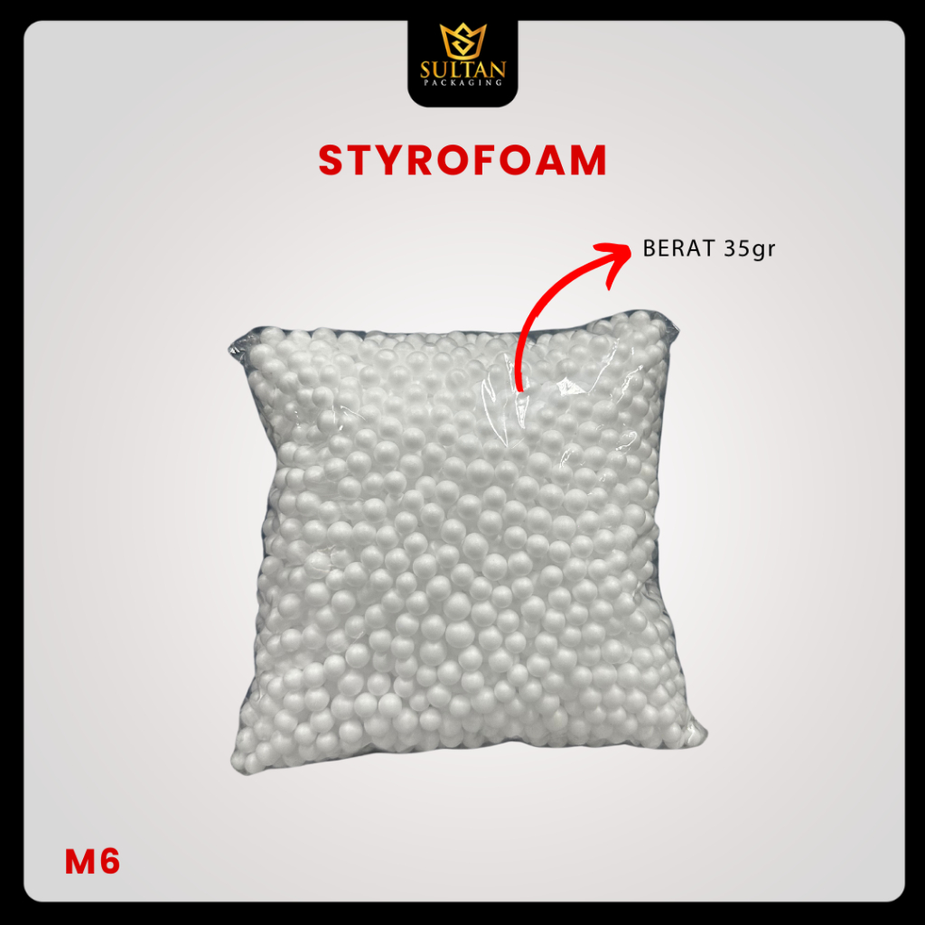 

Butiran Gabus Sterofoam / Styrofoam Bola Putih Hiasan Souvenir / Aksesoris Hampers/M6