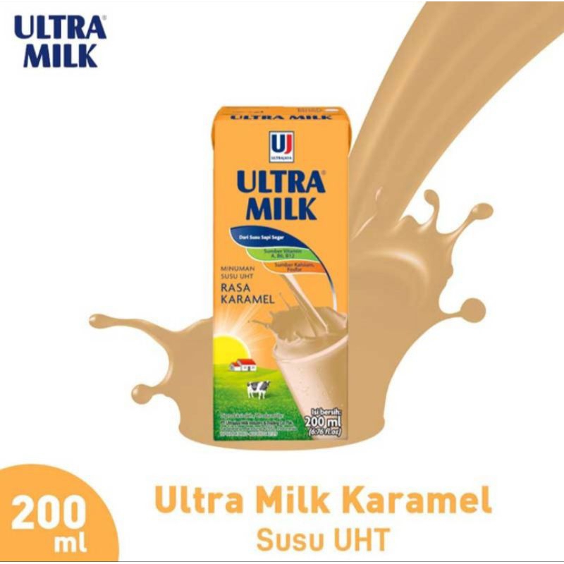 

Ultra Milk Susu UHT Karamel Kotak 200 ml