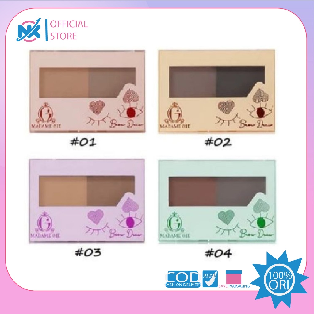 Madame Gie Brow Draw Eyebrow Palatte Kit